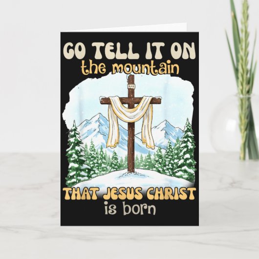 Go Tell It On The Mountain That Jesus Christ Is Bo Karte (Vorderseite)