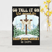 Go Tell It On The Mountain That Jesus Christ Is Bo Karte (Gelbe Blume)