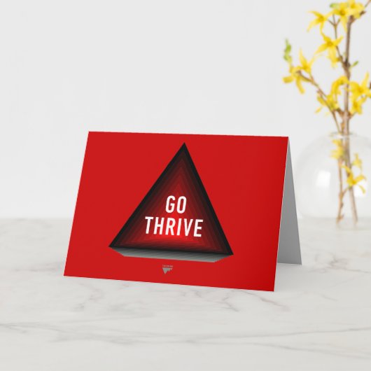 GO THRIVE & INSPIRIER - Trendium authentisch Karte (Gelbe Blume)