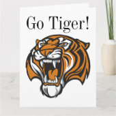 Go Tiger BIG Greeting Card - SRF Karte (Vorderseite)
