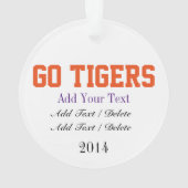 Go Tigers Ornament - SRF (Rückseite)