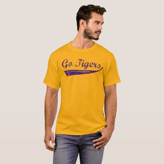 Go Tigers Vintag (Lila) T-Shirt (Vorne ganz)