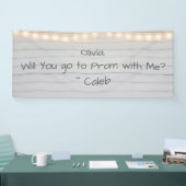  Go to Prom with Me | Romantic Promposal Banner (Messe)