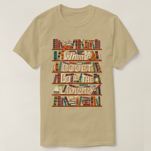 Go to the Library T-Shirt (Design vorne)