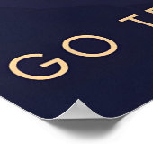 Go Trail Running Travel Poster (Ecke)