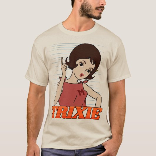 Go Trixie Go! - Comic für Retro-Speed-Racer-Cartoo T-Shirt (Vorderseite)