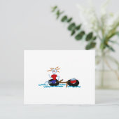 Go Tubing Postkarte (Stehend Vorderseite)