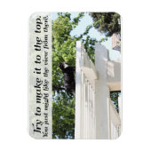 Go und Make it to Top Cat Motivierend Slogan Magnet (Vertikal)