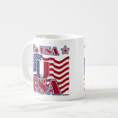 Go USA Kaffeetasse (Vorderseite Links)