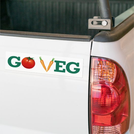 Go Veg Autoaufkleber (Auf Lkw)