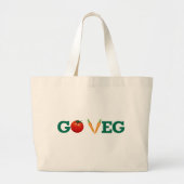 Go Veg Tote Tasche (Vorne)