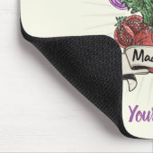 Go Vegan Made by Veggie vintage vegetarians Mousepad (Ecke)