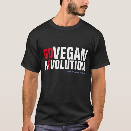 GO VEGAN REVOLUTION -01m T-Shirt (Vorderseite)