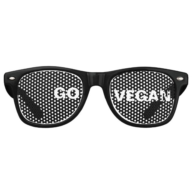 Go Vegan Shades Partybrille (Vorderseite)