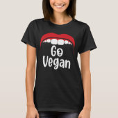 Go Vegan Vegetarian I Liebe Veggies Gemüse Vegan T-Shirt (Vorderseite)