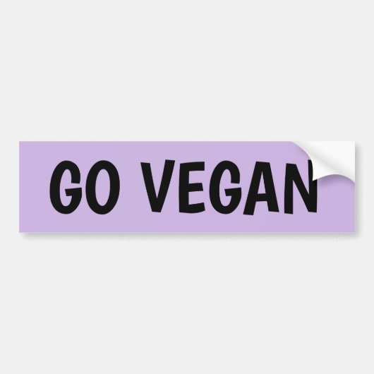 GO VEGANE AUTOAUFKLEBER (Vorne)