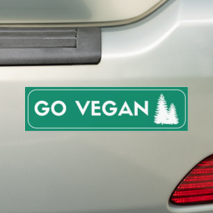 GO VEGANER Autoaufkleber
