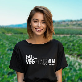 Go Vegetarier, Veganer Aktivismus T-Shirt