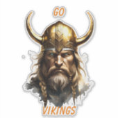 GO VIKINGS HOCHSCHULE MASCOT CUSTOMIZE AUTO AUFKLEBER (Vorderseite)