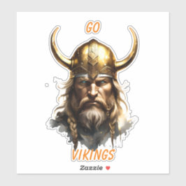 GO VIKINGS HOCHSCHULE MASCOT CUSTOMIZE AUTO AUFKLEBER
