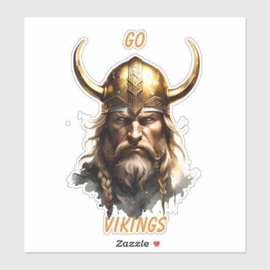 GO VIKINGS HOCHSCHULE MASCOT CUSTOMIZE AUTO AUFKLEBER (Blatt)