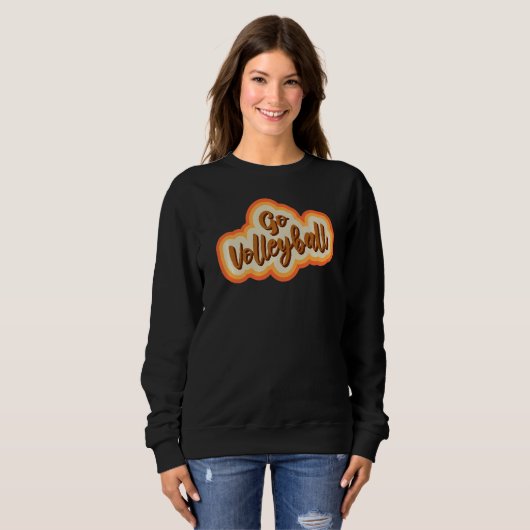 Go Volleyball Player Sweatshirt (Vorne ganz)