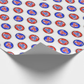 Go Vote Pins Wrapping Paper Geschenkpapier (Ecke)