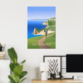 Go Walking Travel Poster (Heimbüro)