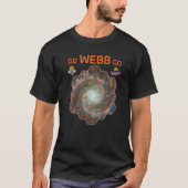 GO WEBB GO Webb Space Telescope Phantom Galaxy M74 T-Shirt (Vorderseite)