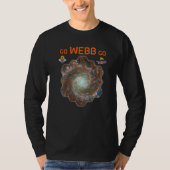 GO WEBB GO Webb Space Telescope Phantom Galaxy M74 T-Shirt (Vorderseite)