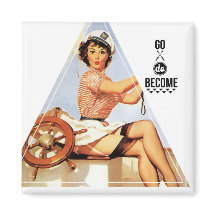 Go Werden Sie Vintager Pinup Gal Digitale Kunst