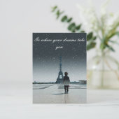 Go where your dreams take you postkarte (Stehend Vorderseite)