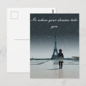 Go where your dreams take you postkarte (Vorne/Hinten)