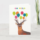 Go Wild - Birthday Puff Card Karte (Vorderseite)