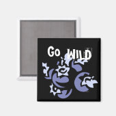 Go Wild Blueberry Fruit Magnet (Vorderseite/Rückseite)