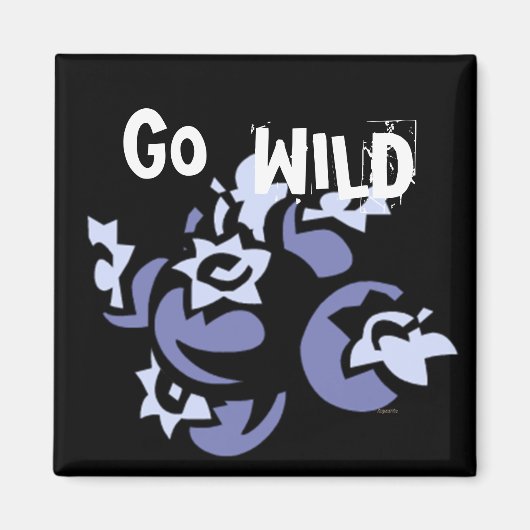 Go Wild Blueberry Fruit Magnet (Vorne)