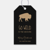 Go Wild Buffalo Kraft Papier ID602 Geschenkanhänger (Vorderseite)
