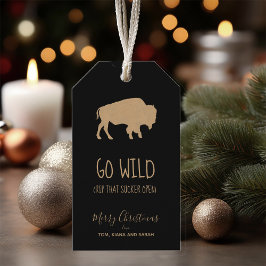 Go Wild Buffalo Kraft Papier ID602 Geschenkanhänger