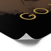 Go Wild Camping Travel Poster (Ecke)