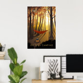 Go Wild Camping Travel Poster (Heimbüro)
