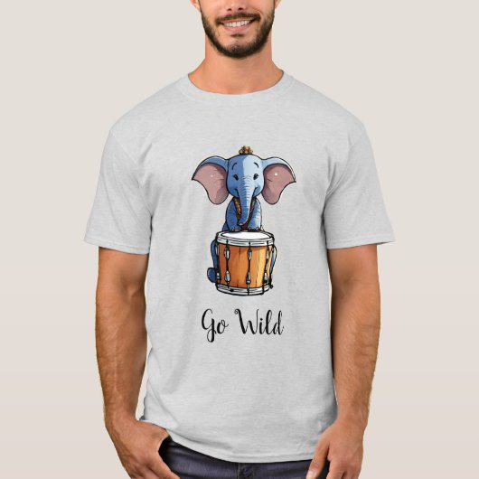 Go Wild Elephant T Shirt (Vorderseite)