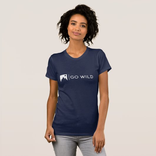 Go Wild moderner Design T - Shirt (Vorne ganz)