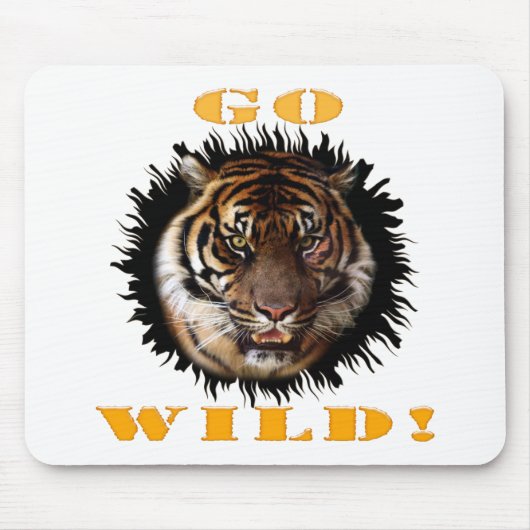 Go Wild Tiger Mousepad (Vorne)