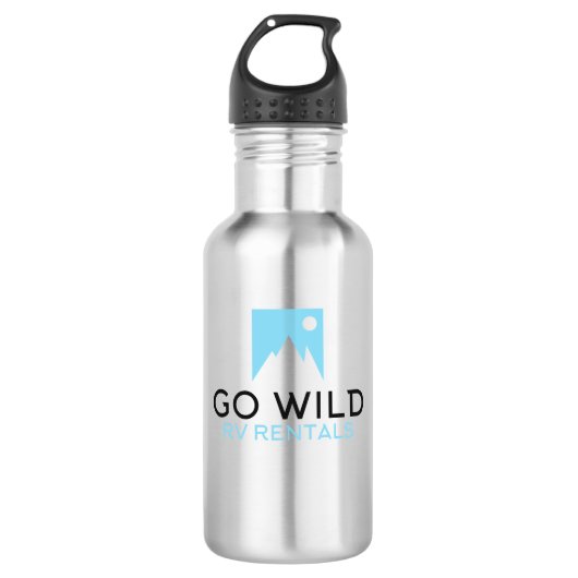 Go Wild Water Flasche Edelstahlflasche (Vorderseite)