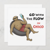 Go with Flow in Chico Einladung (Vorne/Hinten)