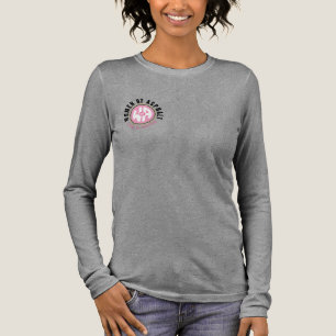"Go with Pink" Ladys Long Sleeve Tri-Blend Shirt
