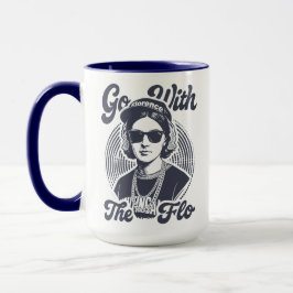Go With The Flo Florence Nightingale Hip Hop Retro Zweifarbige Tasse