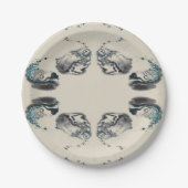 Go With the Flow - Acrylic Pouring Pappteller (Vorderseite)