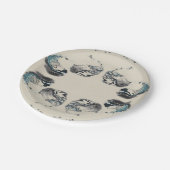 Go With the Flow - Acrylic Pouring Pappteller (Schrägansicht)