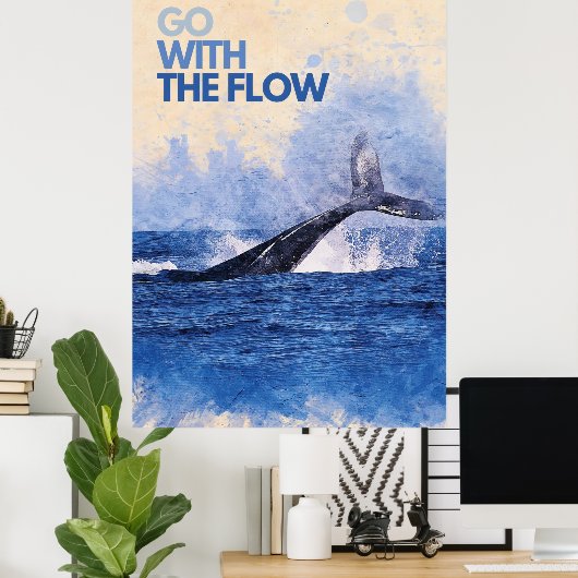 Go with the flow C Poster (Heimbüro)